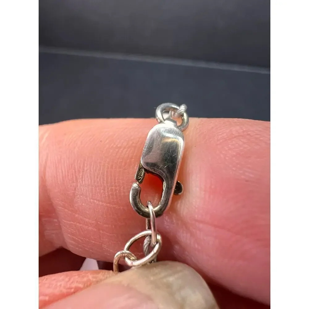 NEW pink aventurine multi strand necklace with sterling silver clasp